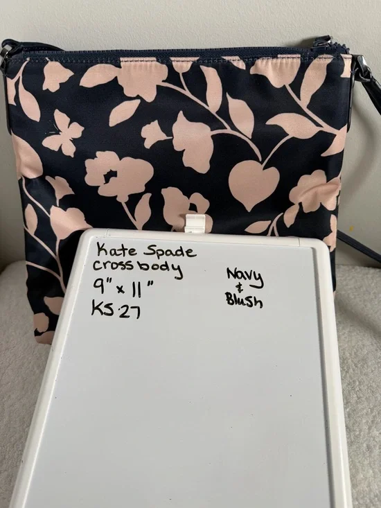 kate spade Navy & Blush Jae Garden Crossbody Bag - Picture 8 of 8